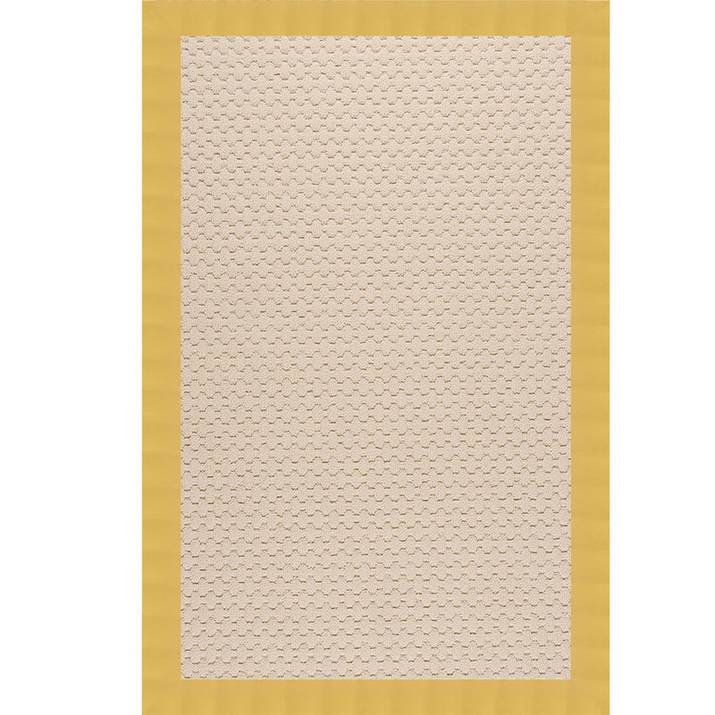 Creative Concepts-Beach Sisal Canvas Canary Indoor/Outdoor Bordere Rectangle SiloR image