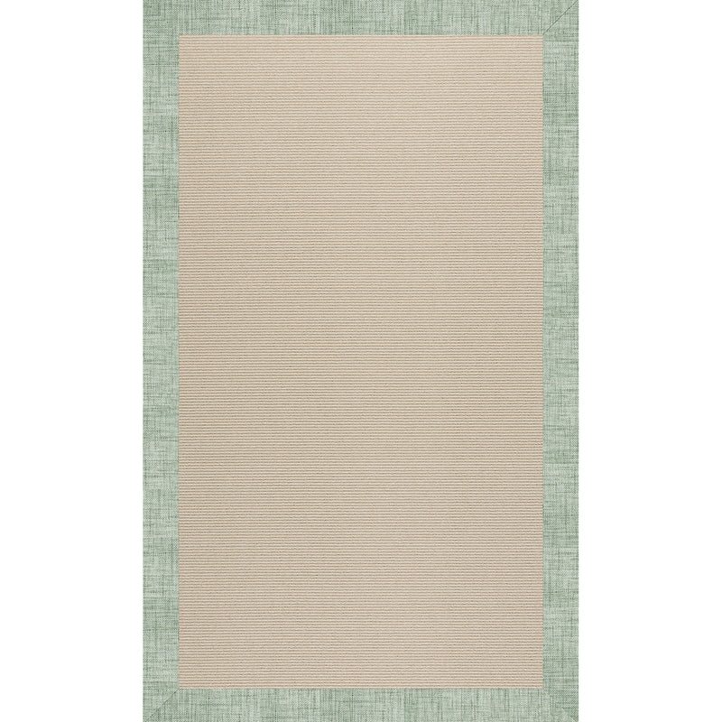 Creative Concepts-Beach Sisal Rave Spearmint Indoor/Outdoor Bordere Rectangle image