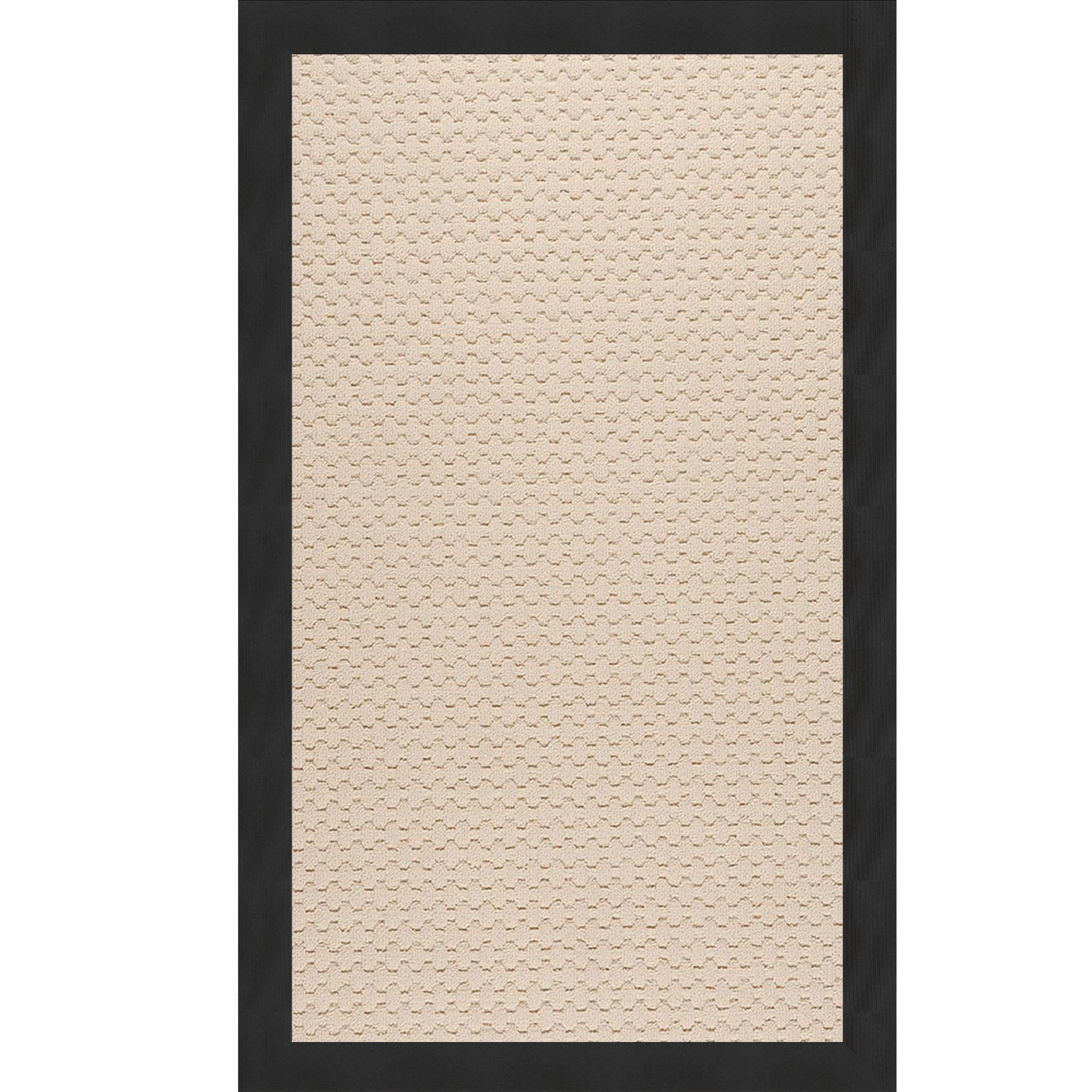 Creative Concepts-Beach Sisal Canvas Black Indoor/Outdoor Bordere Rectangle image