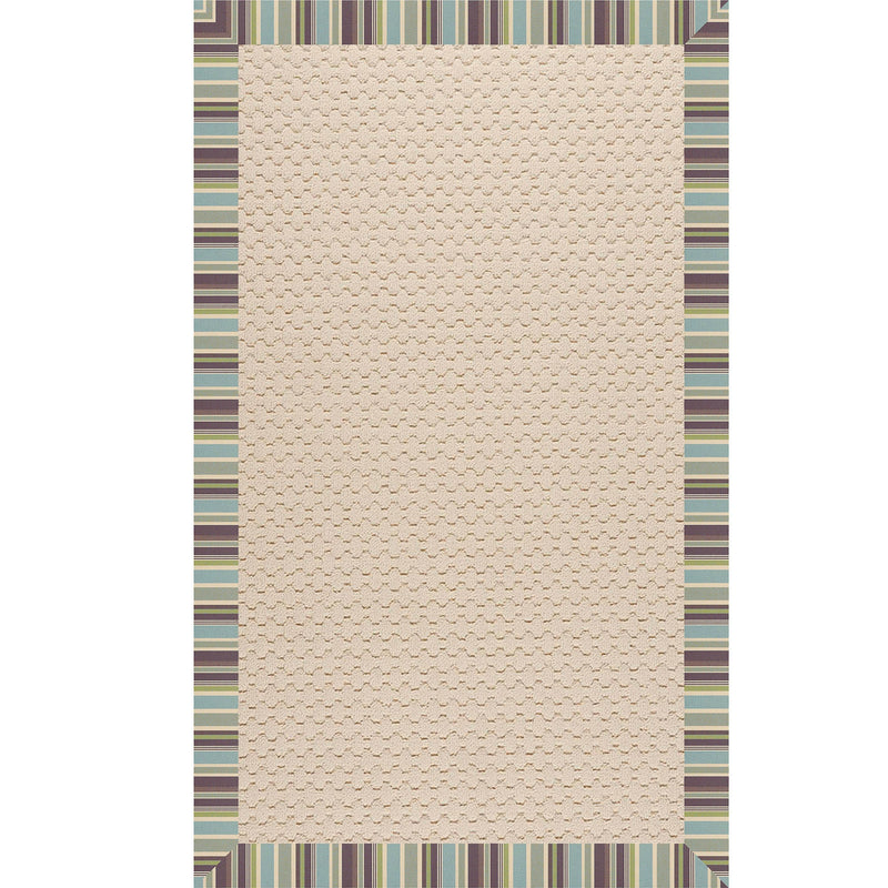 Creative Concepts-Beach Sisal Brannon Whisper Indoor/Outdoor Bordere Rectangle SiloR image