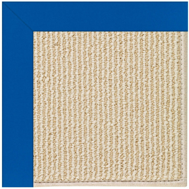 Creative Concepts-Beach Sisal Canvas Pacific Blue Indoor/Outdoor Bordere  SiloG image