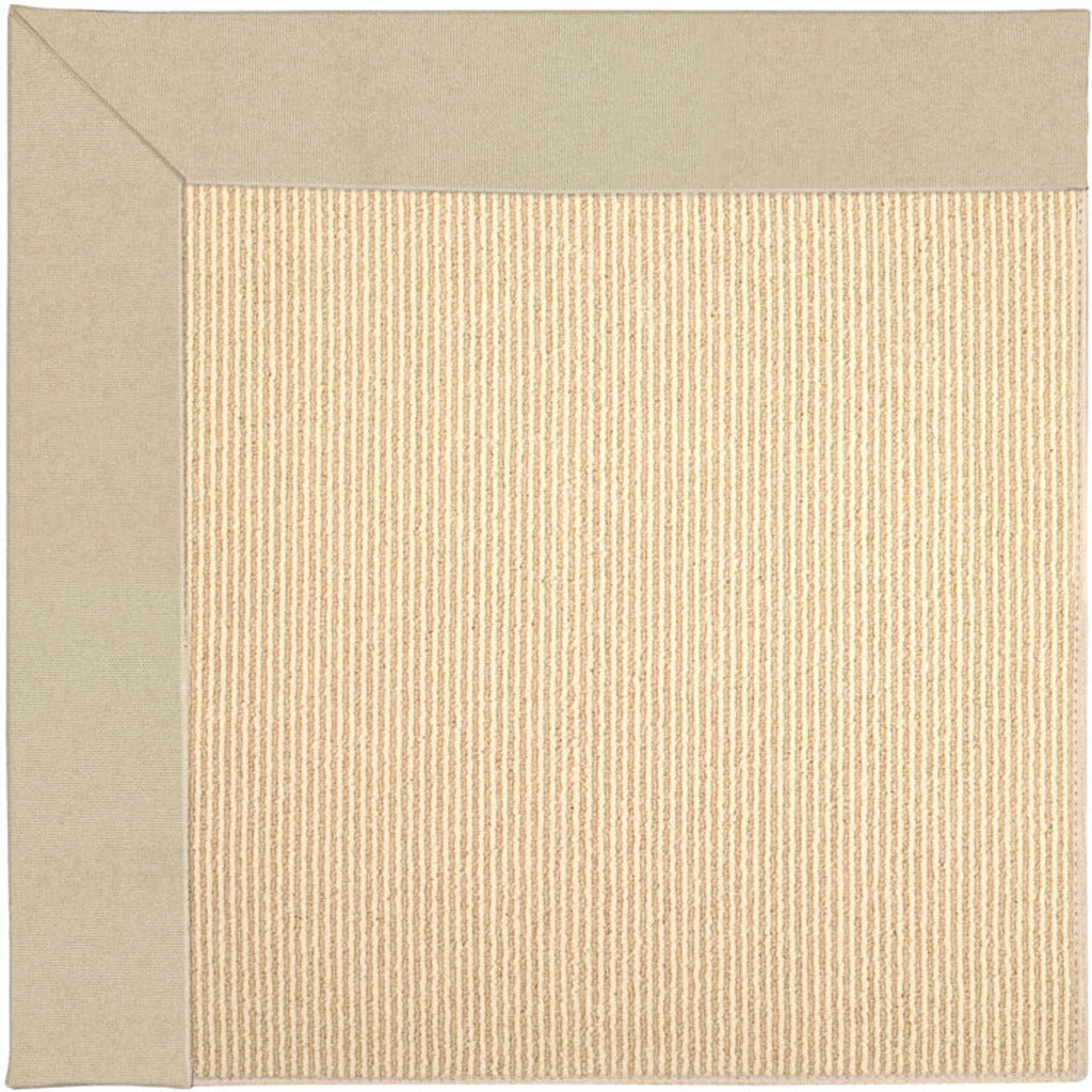 Creative Concepts-Beach Sisal Canvas Antique Beige Indoor/Outdoor Bordere Rectangle image