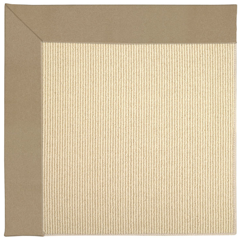 Creative Concepts-Beach Sisal Canvas Camel Indoor/Outdoor Bordere Rectangle image