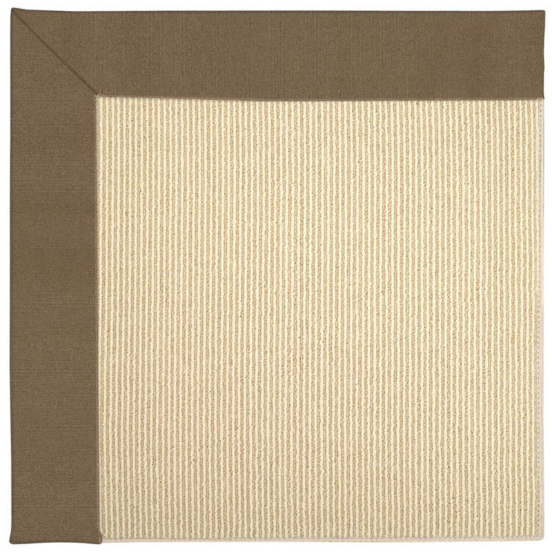 Creative Concepts-Beach Sisal Canvas Cocoa Indoor/Outdoor Bordere  SiloG image