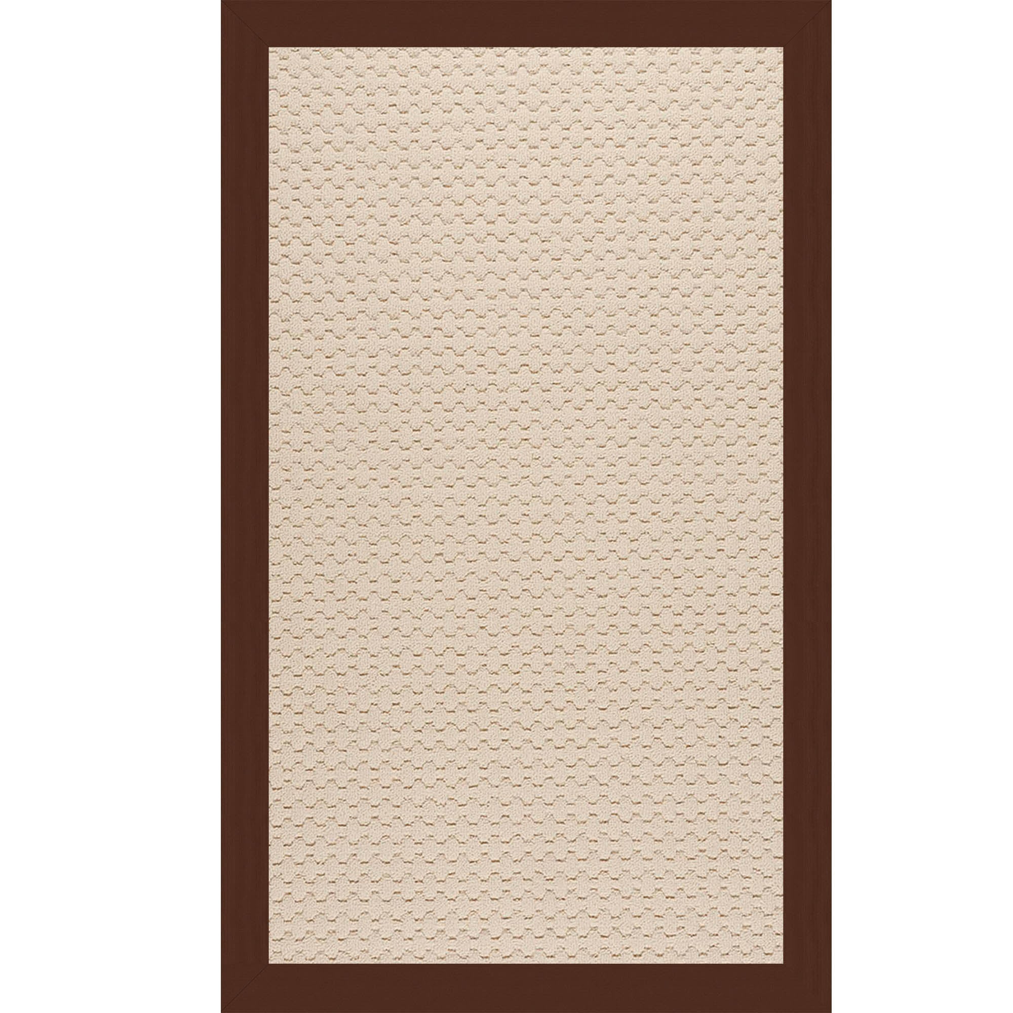 Creative Concepts-Beach Sisal Canvas Bay Brown Indoor/Outdoor Bordere Rectangle image