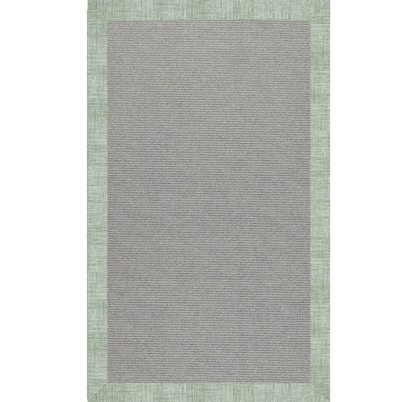 Creative Concepts-Plat Sisal Rave Spearmint Indoor/Outdoor Bordere Rectangle SiloR image