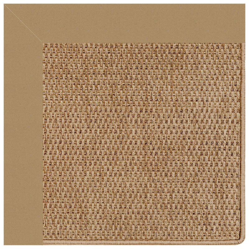 Islamorada-Basketweave Canvas Linen Indoor/Outdoor Bordere  SiloG image