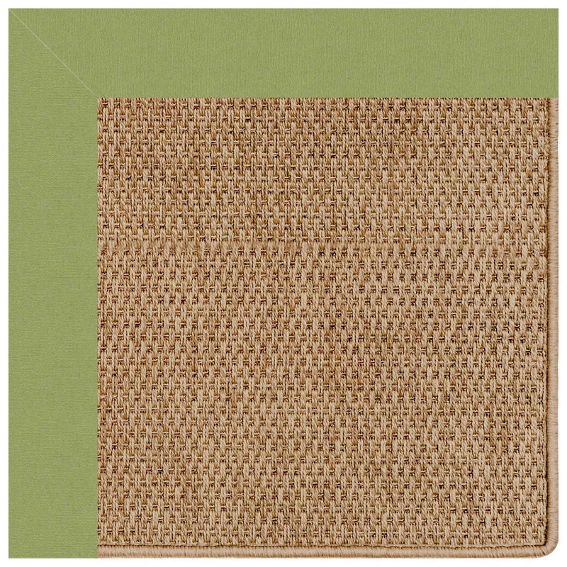 Islamorada-Basketweave Canvas Citron Indoor/Outdoor Bordere  SiloG image