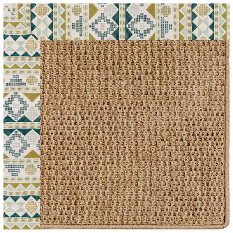 Islamorada-Basketweave Inca Lime Indoor/Outdoor Bordere Runner SiloN image