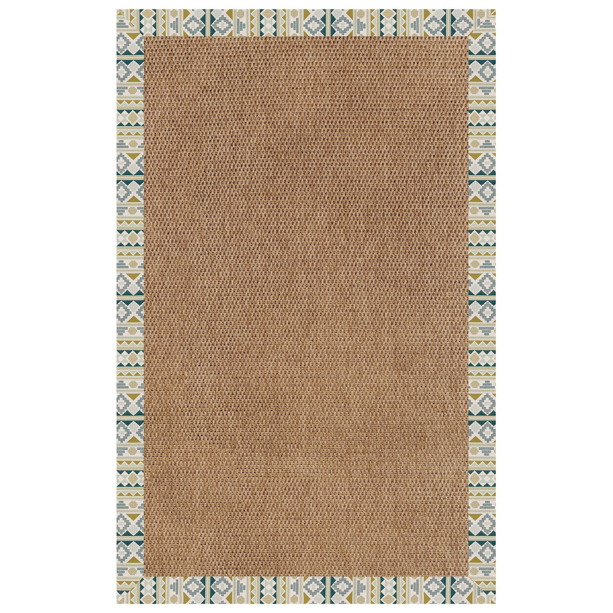 Islamorada-Basketweave Inca Lime Indoor/Outdoor Bordere Rectangle image