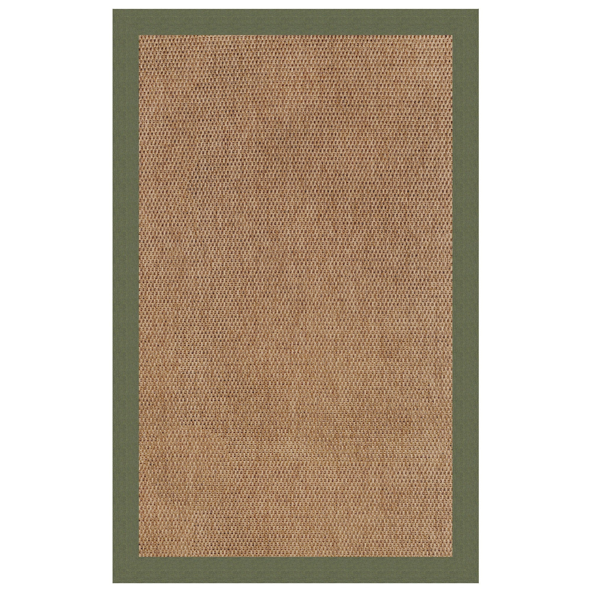 Islamorada-Basketweave Canvas Fern Indoor/Outdoor Bordere Rectangle image