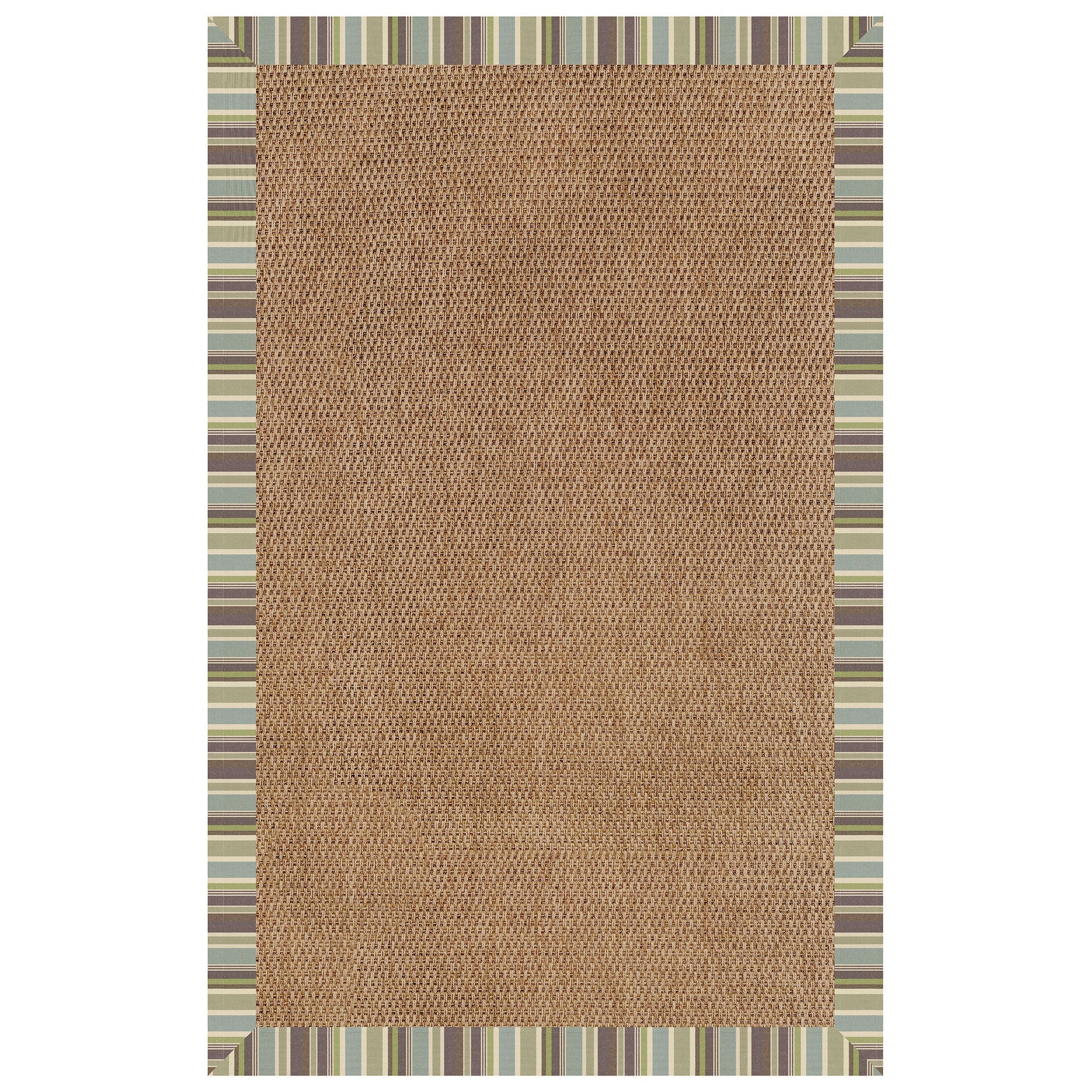 Islamorada-Basketweave Brannon Whisper Indoor/Outdoor Bordere Rectangle image