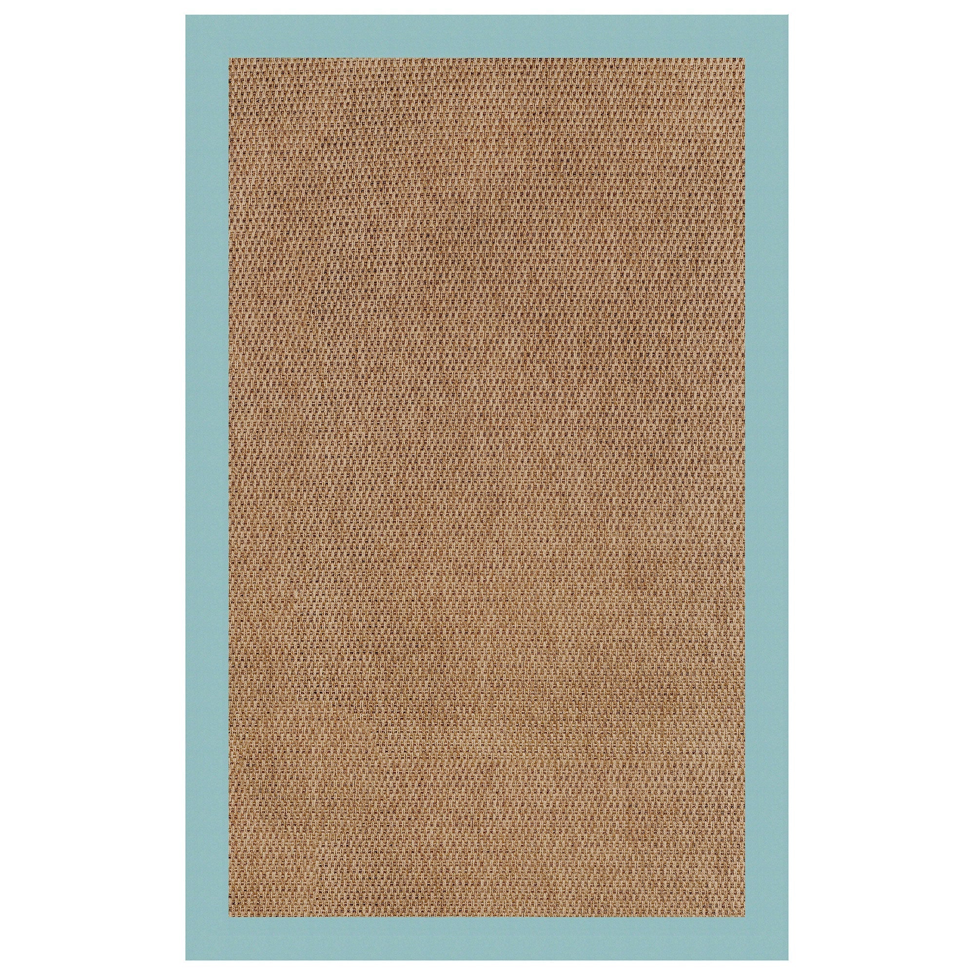 Islamorada-Basketweave Canvas Aquatic Indoor/Outdoor Bordere Rectangle image