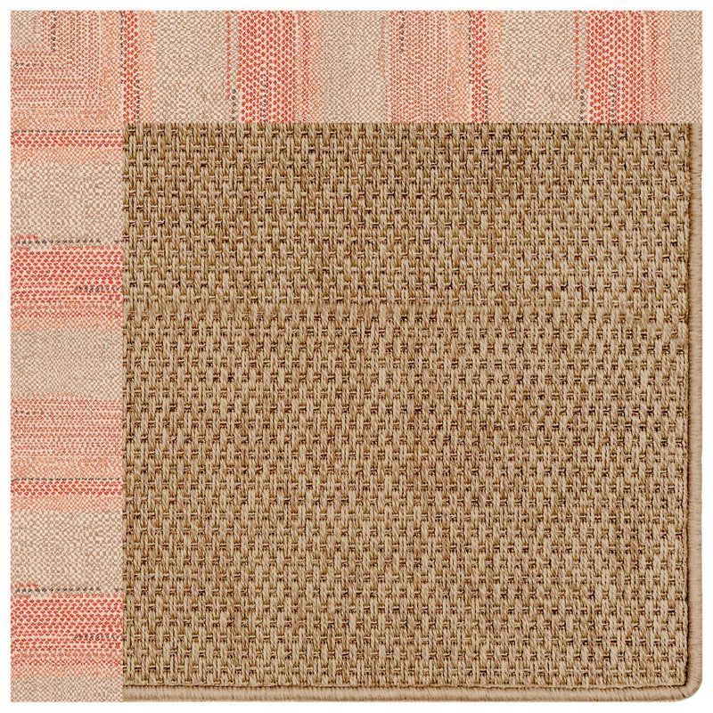 Islamorada-Basketweave Sicily Vino Indoor/Outdoor Bordere Rectangle Corner image