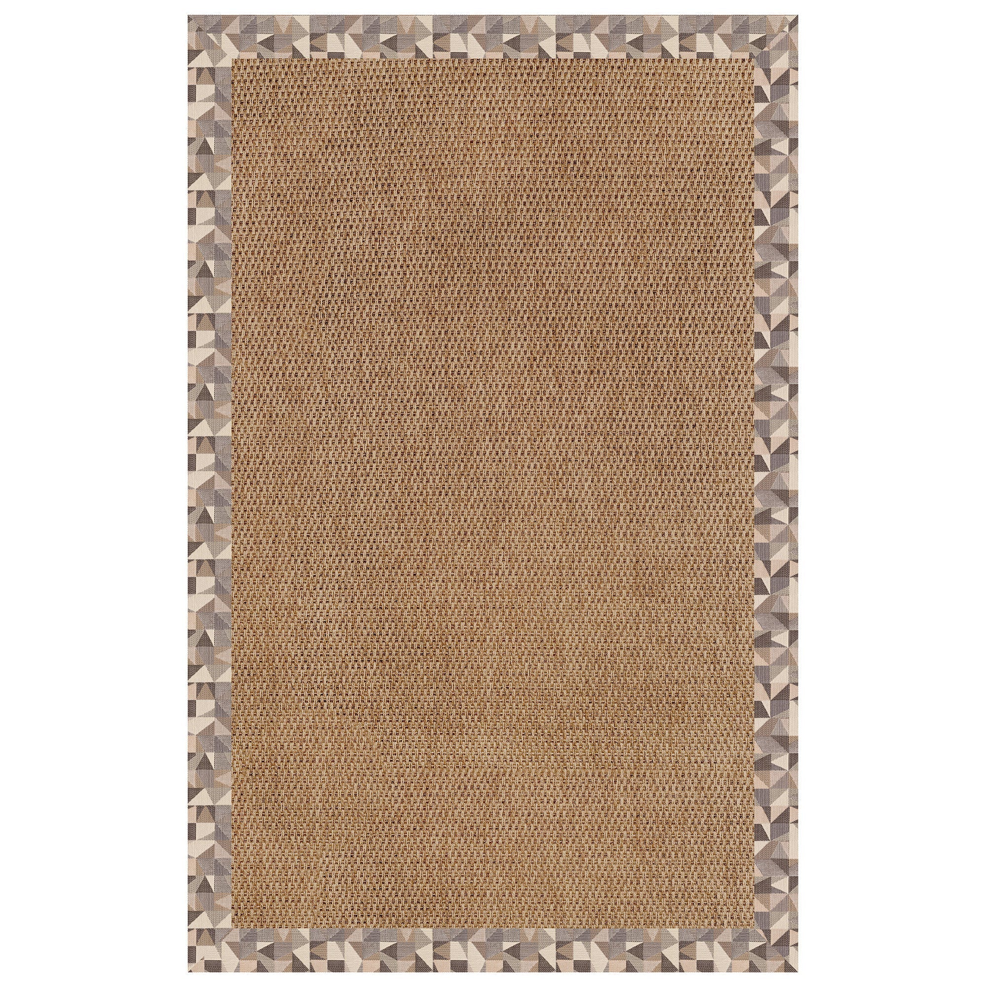 Islamorada-Basketweave Geo Bronze Indoor/Outdoor Bordere Rectangle image