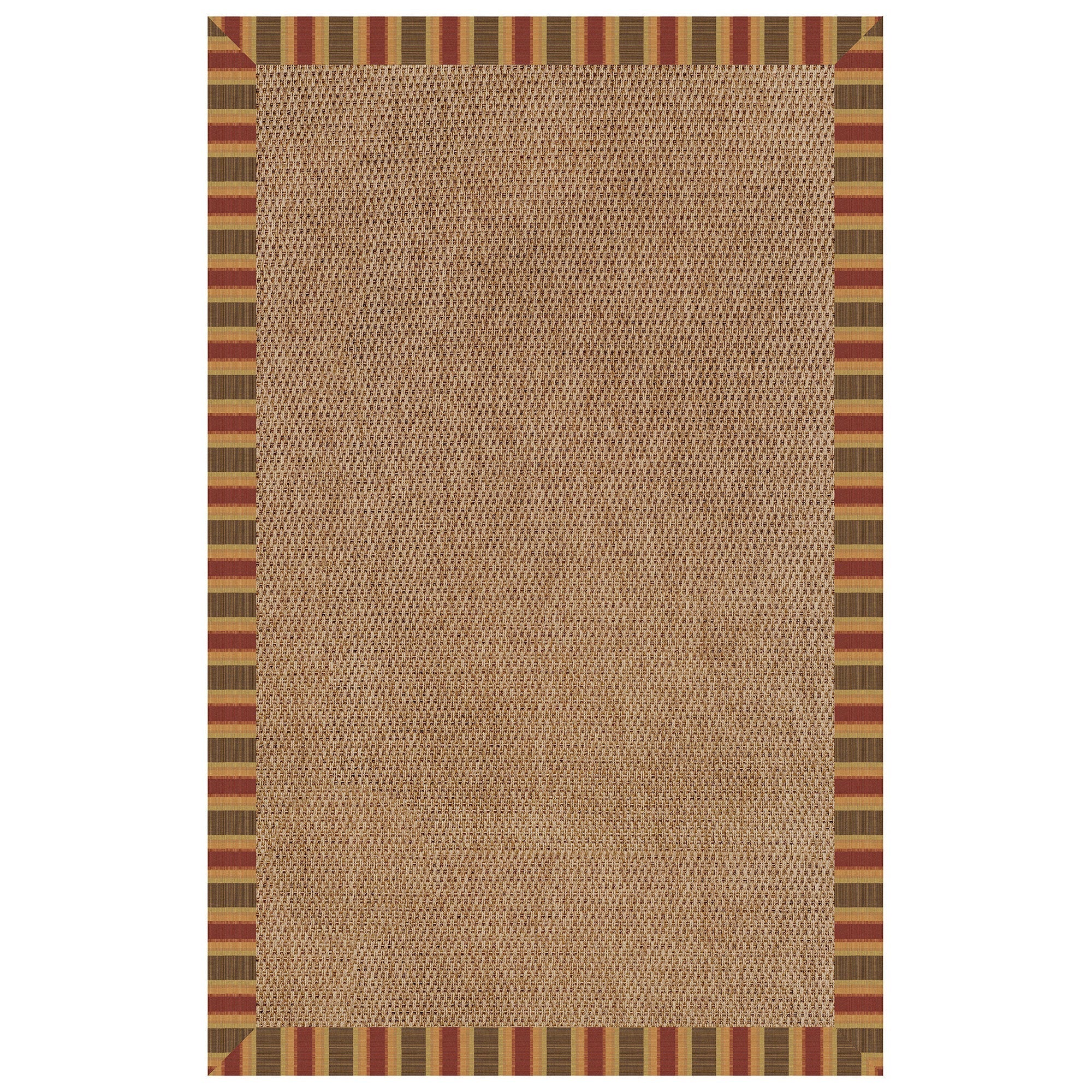 Islamorada-Basketweave Dimone Sequoia Indoor/Outdoor Bordere Rectangle image