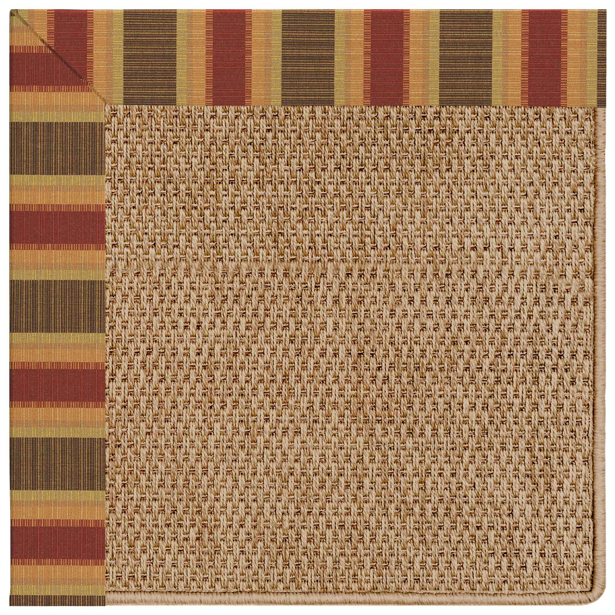 Islamorada-Basketweave Dimone Sequoia Indoor/Outdoor Bordere Rectangle image