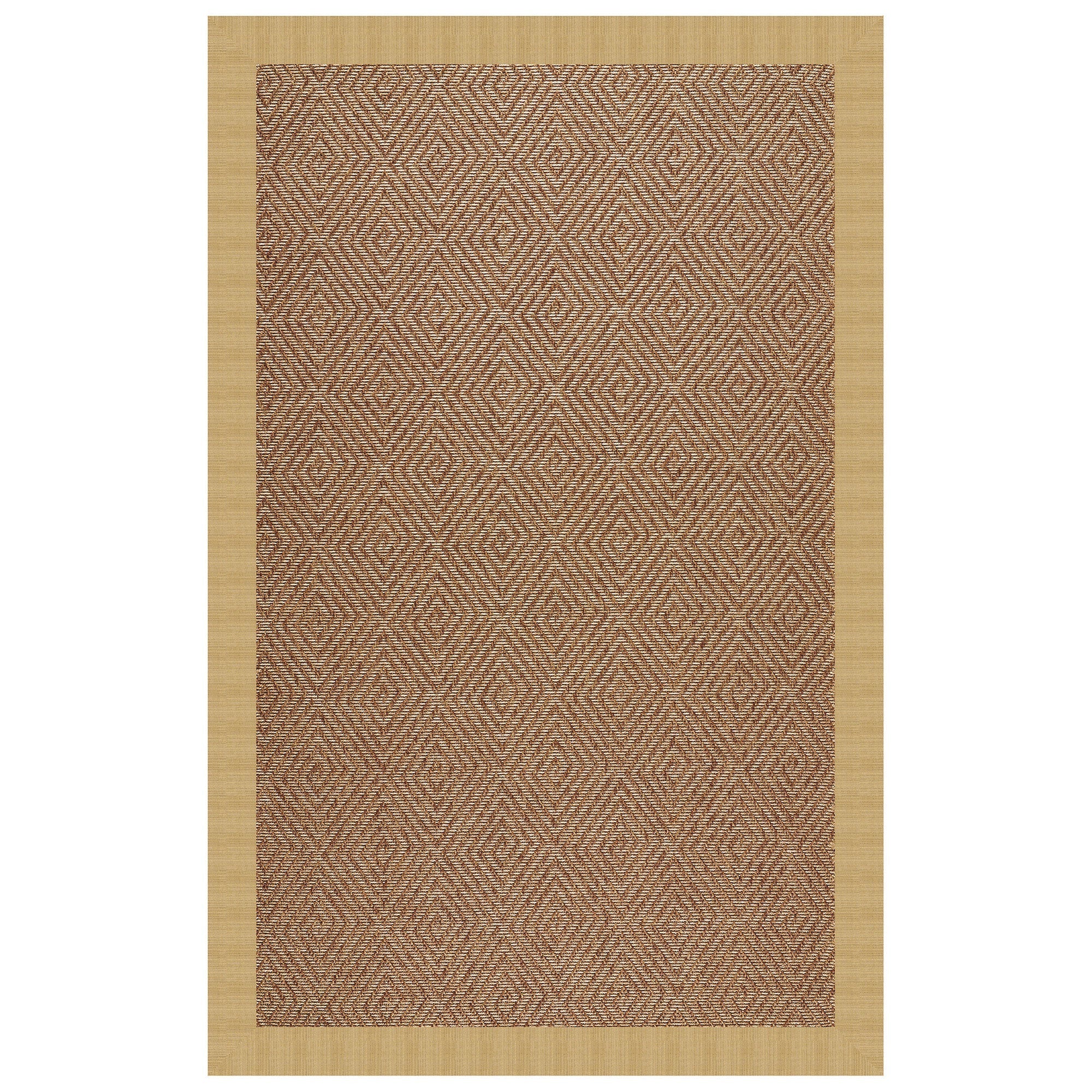 Islamorada-Diamond Dupione Bamboo Indoor/Outdoor Bordere Rectangle image