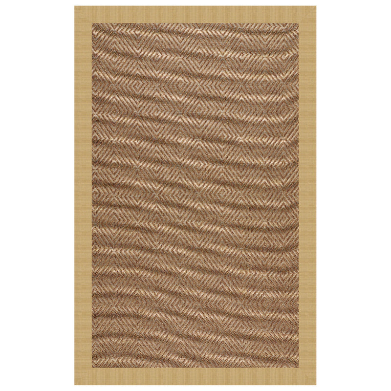 Islamorada-Diamond Dupione Bamboo Indoor/Outdoor Bordere Rectangle SiloR image