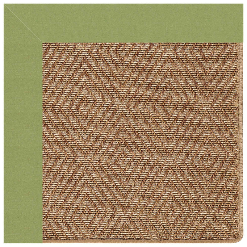 Islamorada-Diamond Canvas Citron Indoor/Outdoor Bordere Runner SiloN image