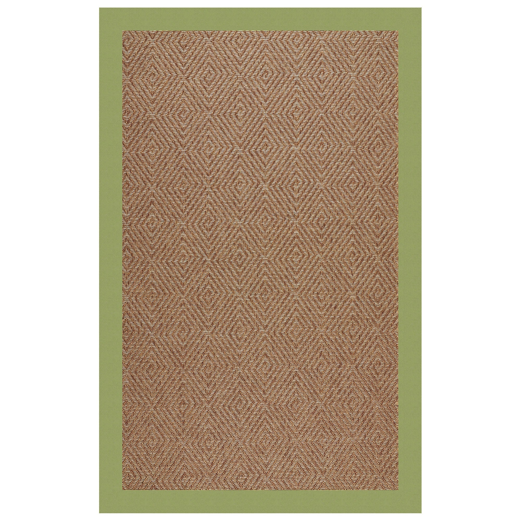 Islamorada-Diamond Canvas Citron Indoor/Outdoor Bordere Rectangle image