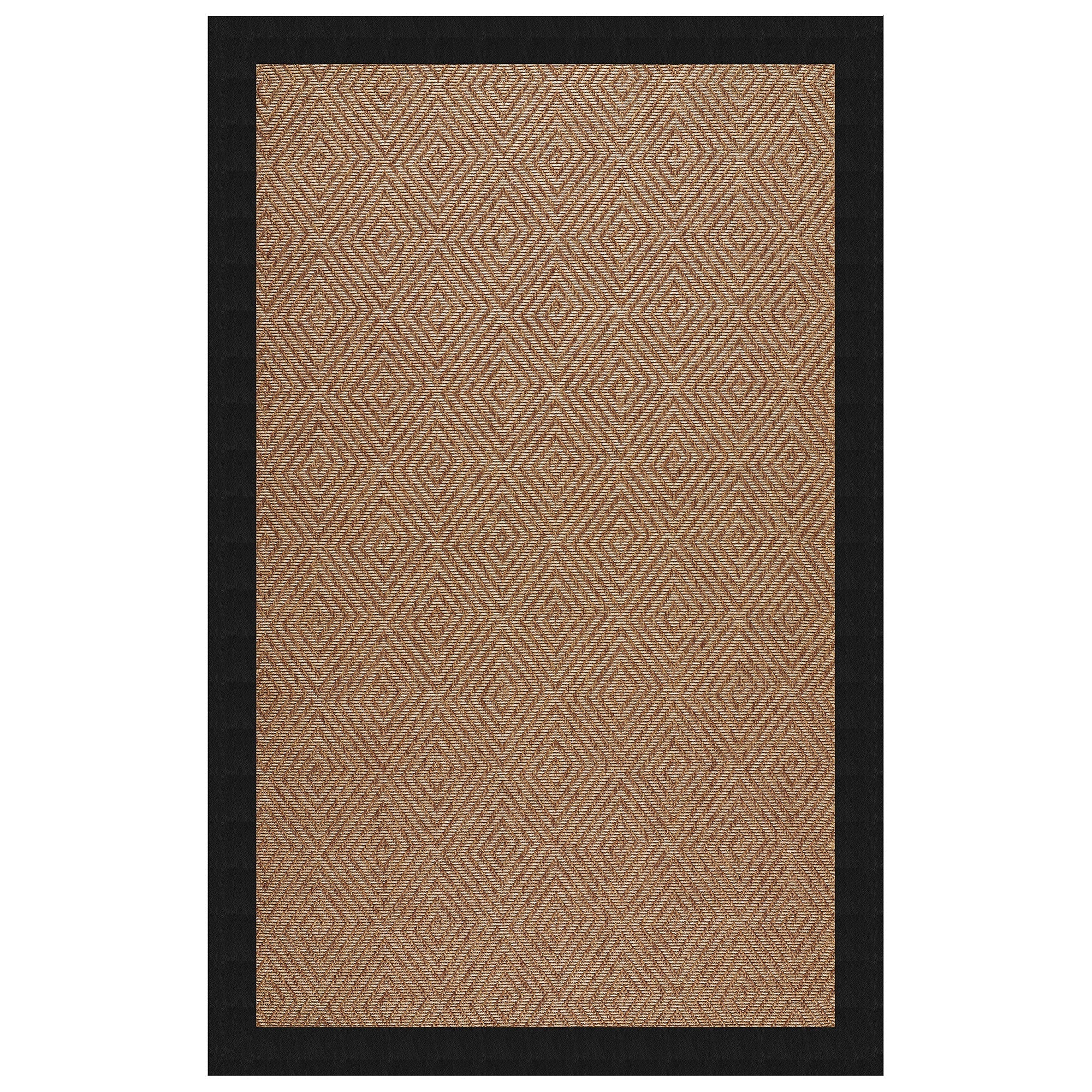 Islamorada-Diamond Classic Black Indoor/Outdoor Bordere Rectangle image