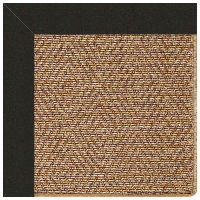 Islamorada-Diamond Canvas Black Indoor/Outdoor Bordere Runner SiloN image