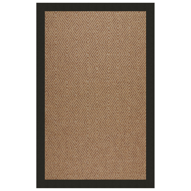 Islamorada-Diamond Canvas Black Indoor/Outdoor Bordere Rectangle SiloR image