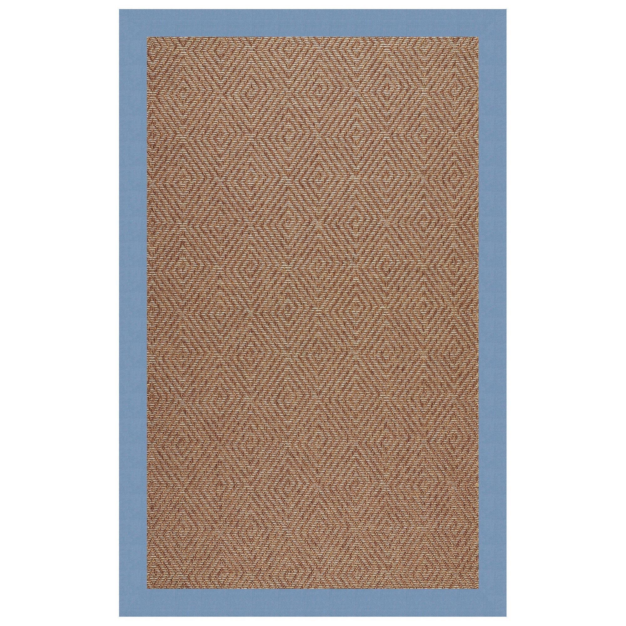 Islamorada-Diamond Canvas Air Blue Indoor/Outdoor Bordere Rectangle image