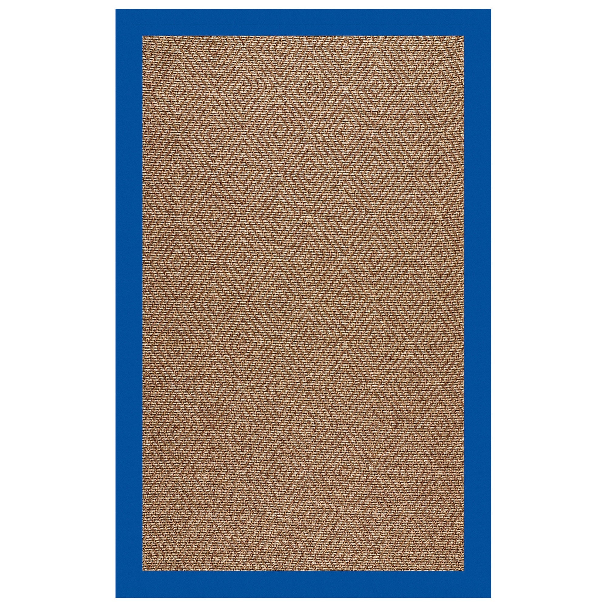 Islamorada-Diamond Canvas Pacific Blue Indoor/Outdoor Bordere Rectangle image