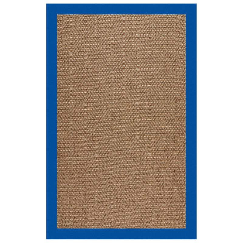 Islamorada-Diamond Canvas Pacific Blue Indoor/Outdoor Bordere Rectangle SiloR image