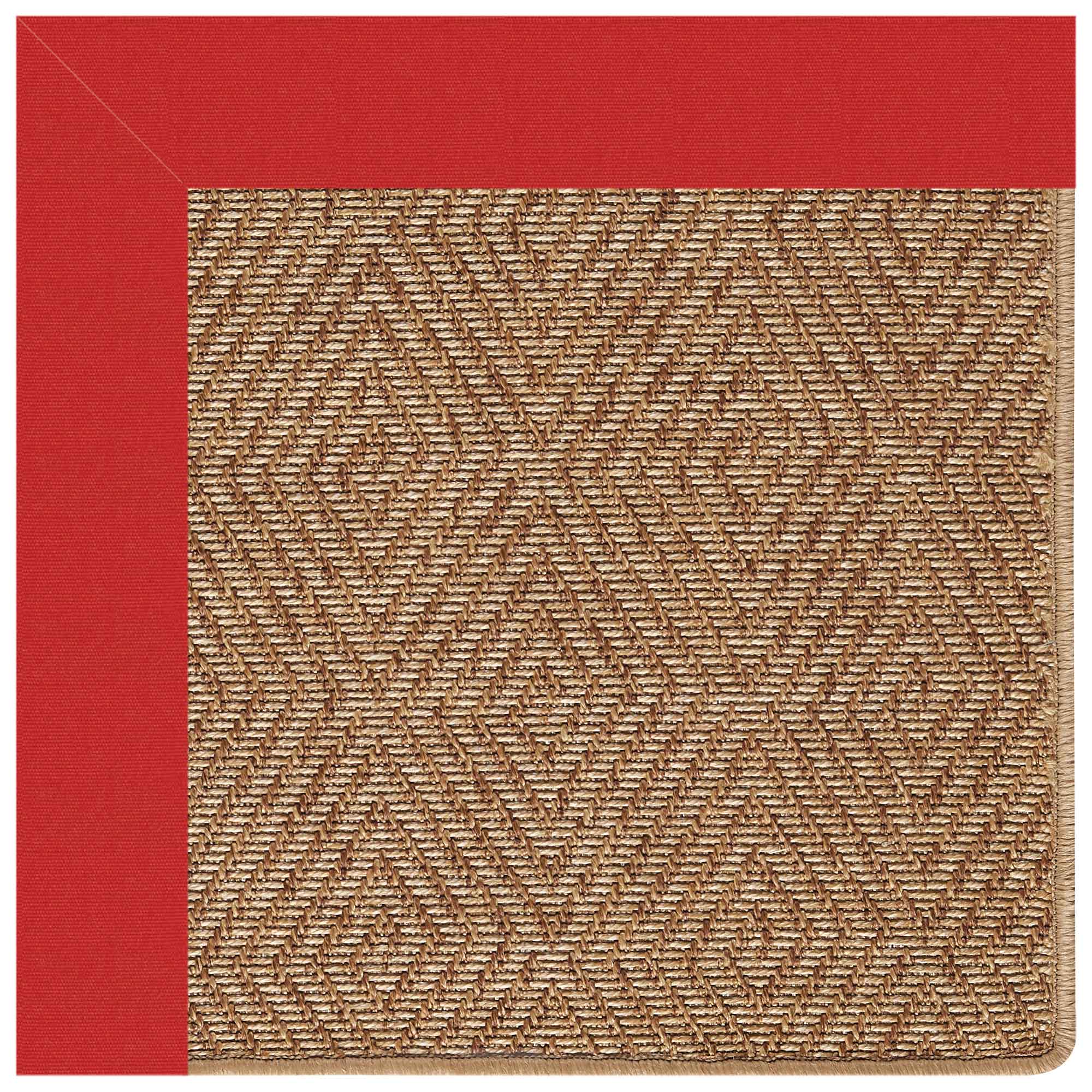 Islamorada-Diamond Canvas Jockey Red Indoor/Outdoor Bordere Rectangle image