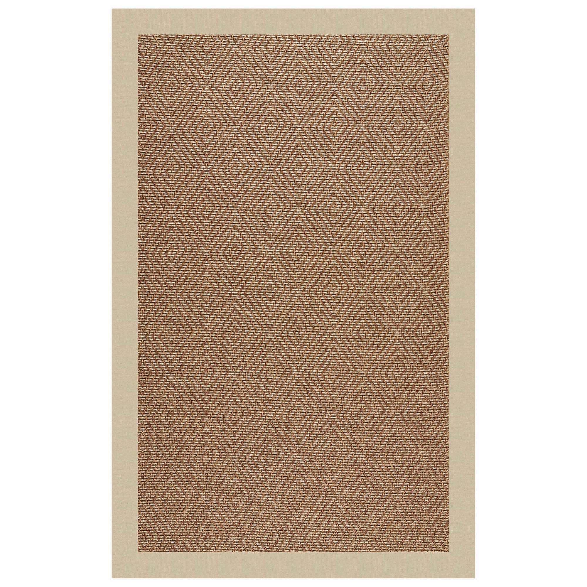 Islamorada-Diamond Canvas Antique Beige Indoor/Outdoor Bordere Rectangle image