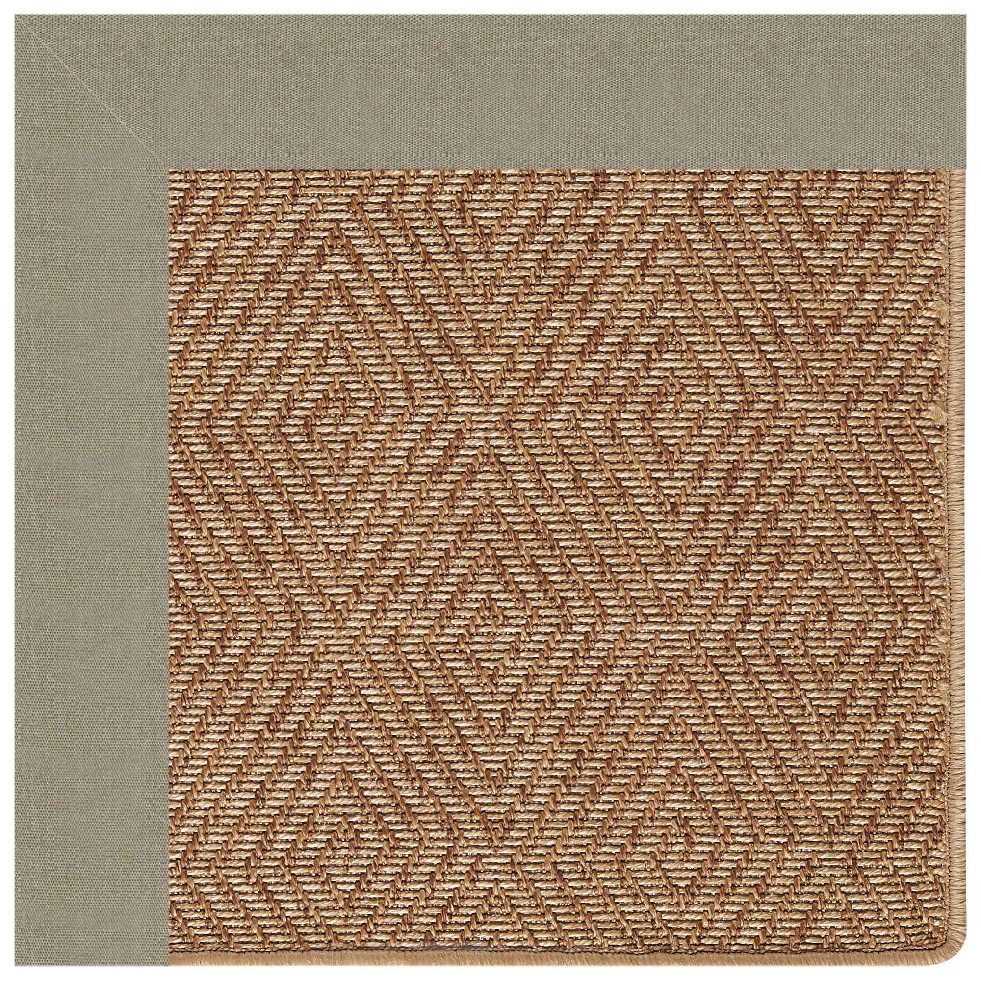 Islamorada-Diamond Canvas Taupe Indoor/Outdoor Bordere Octagon image