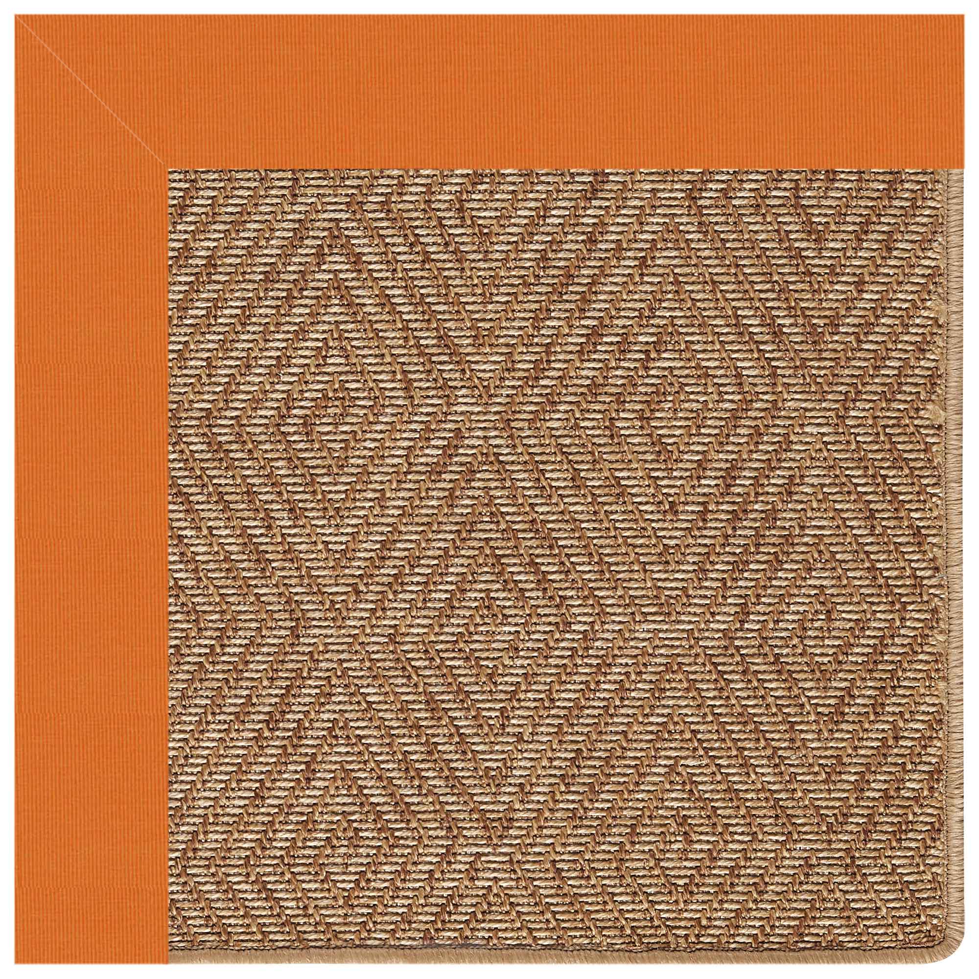 Islamorada-Diamond Canvas Tangerine Indoor/Outdoor Bordere Octagon image