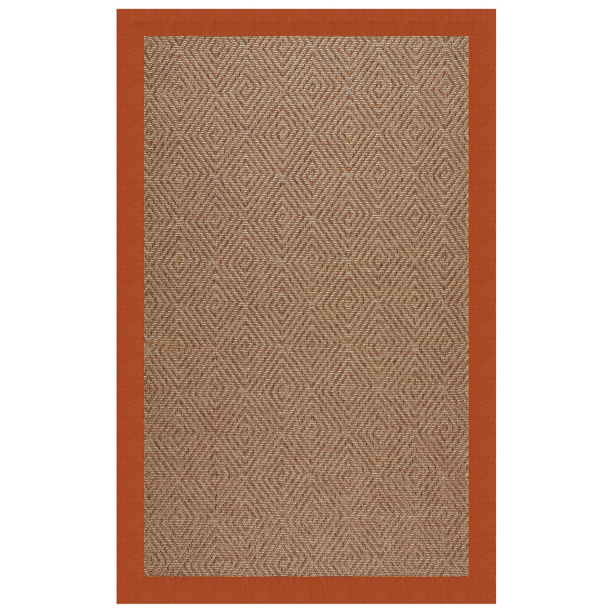 Islamorada-Diamond Classic Persimmon Indoor/Outdoor Bordere Rectangle image