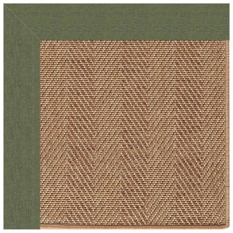 Islamorada-Herringbone Canvas Fern Indoor/Outdoor Bordere  SiloG image