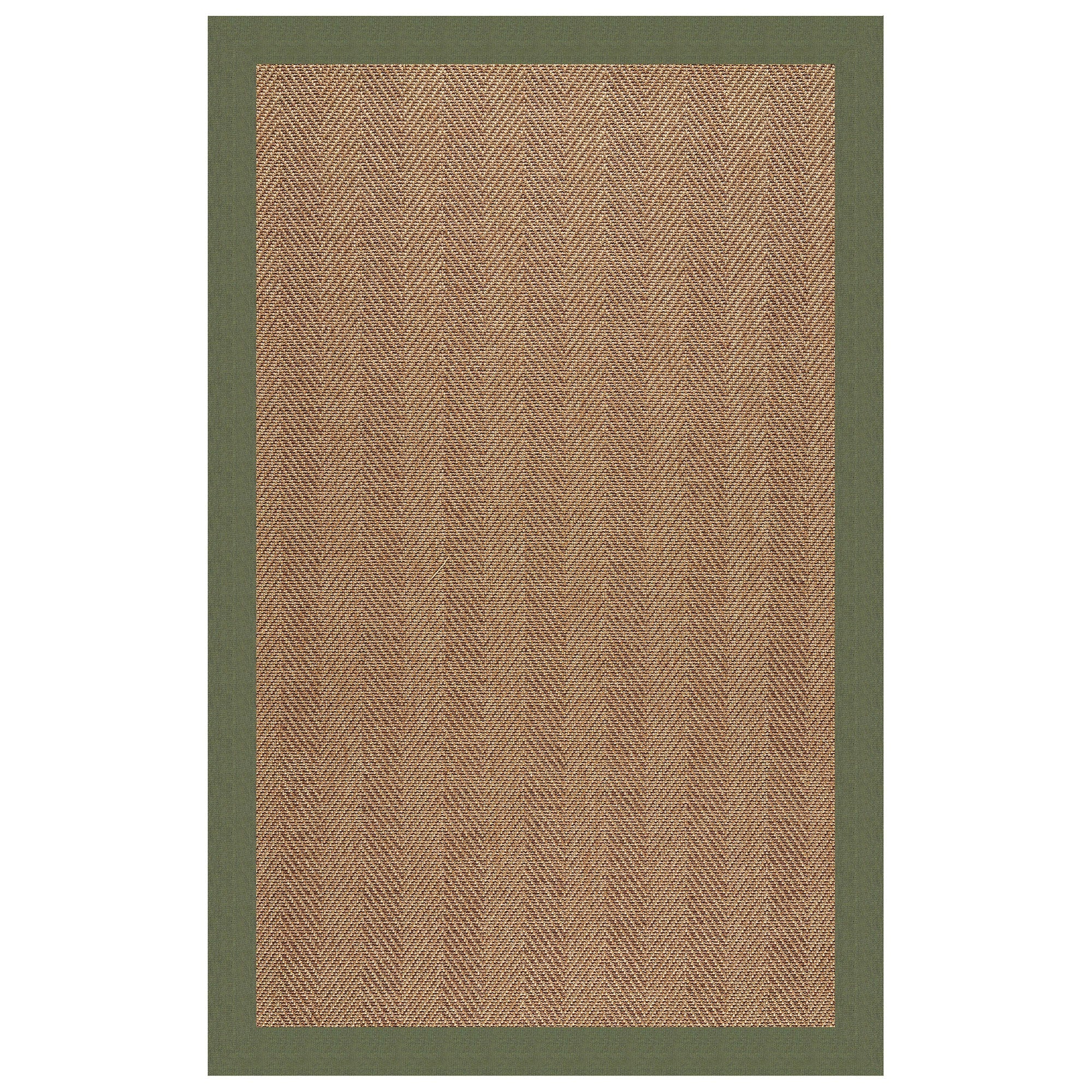 Islamorada-Herringbone Canvas Fern Indoor/Outdoor Bordere Rectangle image