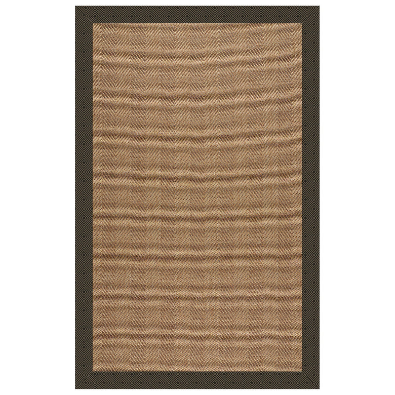 Islamorada-Herringbone Fortuna Lava Indoor/Outdoor Bordere Rectangle SiloR image