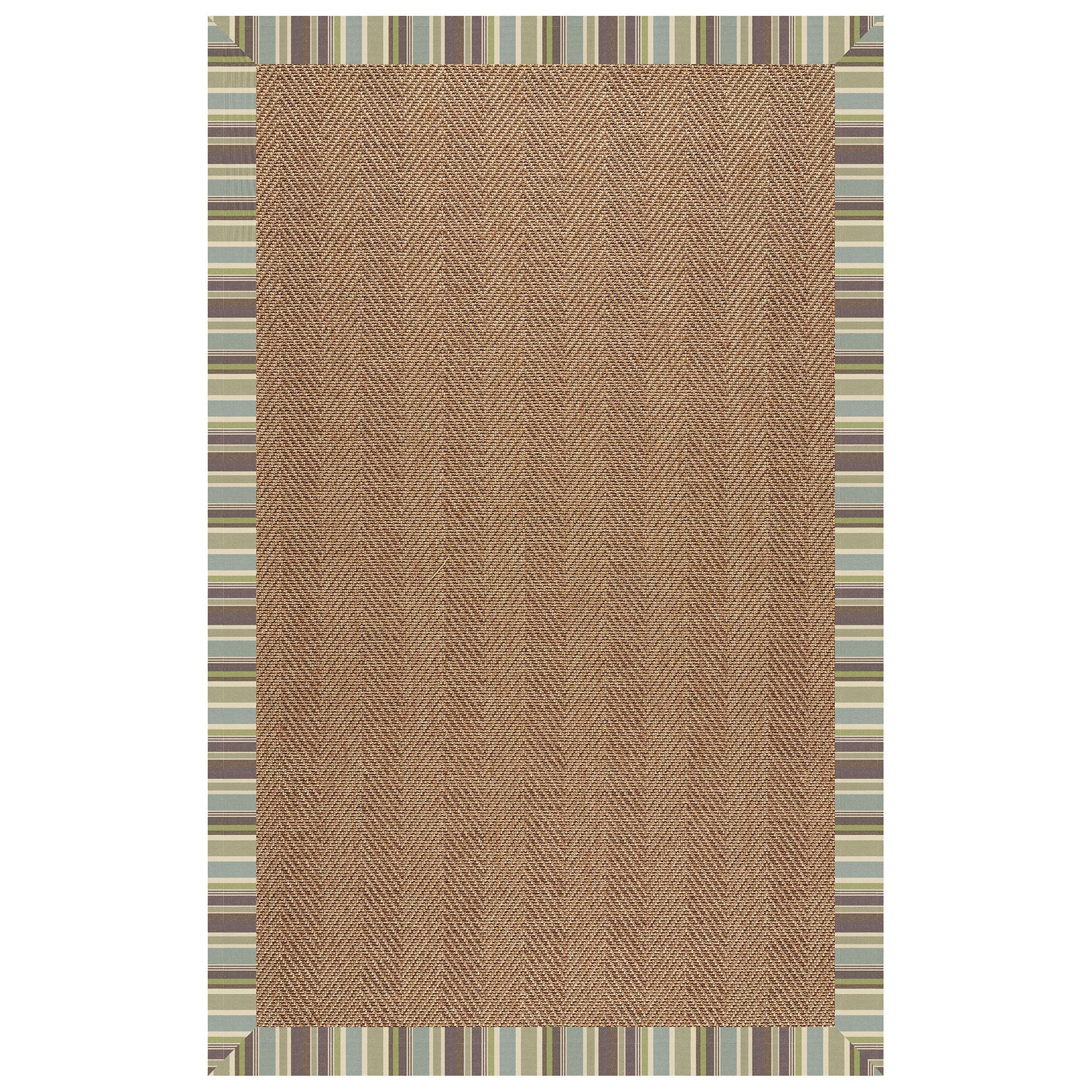 Islamorada-Herringbone Brannon Whisper Indoor/Outdoor Bordere Rectangle image