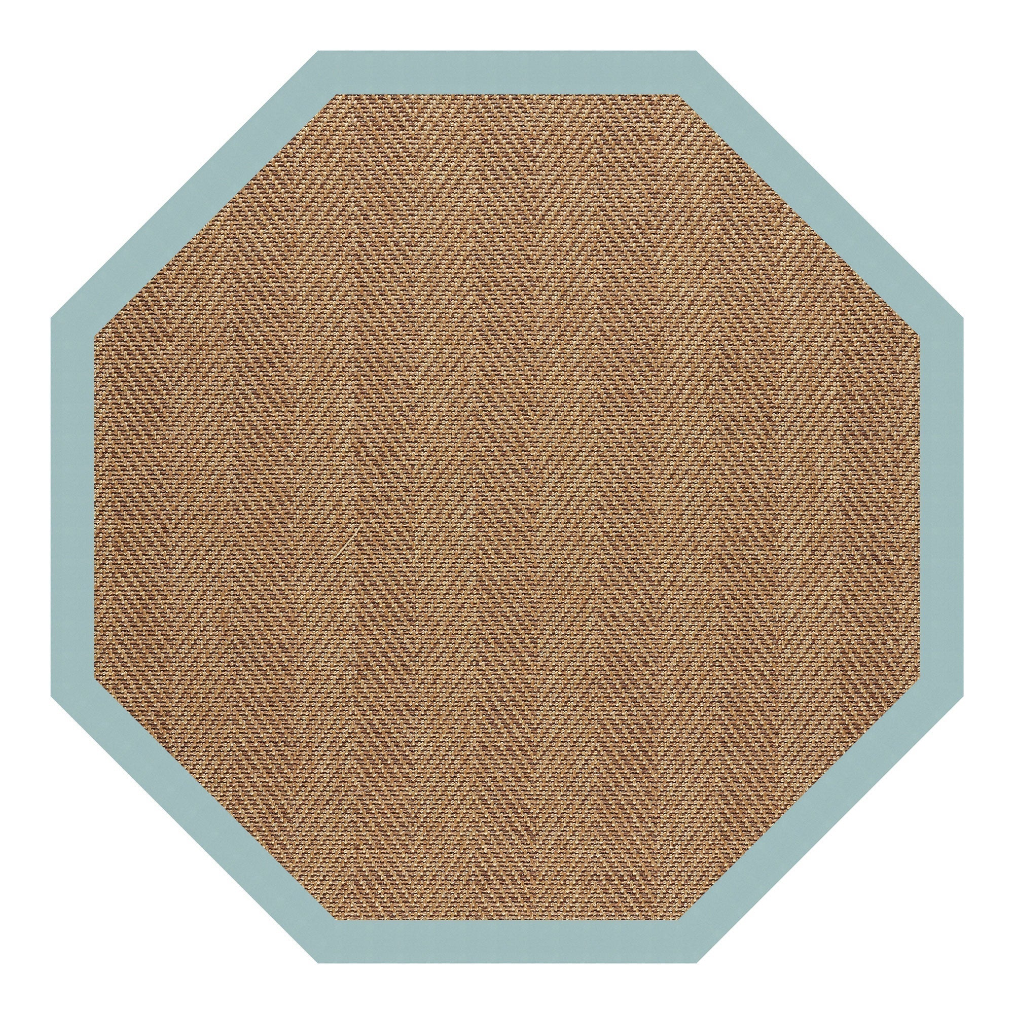 Islamorada-Herringbone Canvas Aquatic Indoor/Outdoor Bordere Octagon image