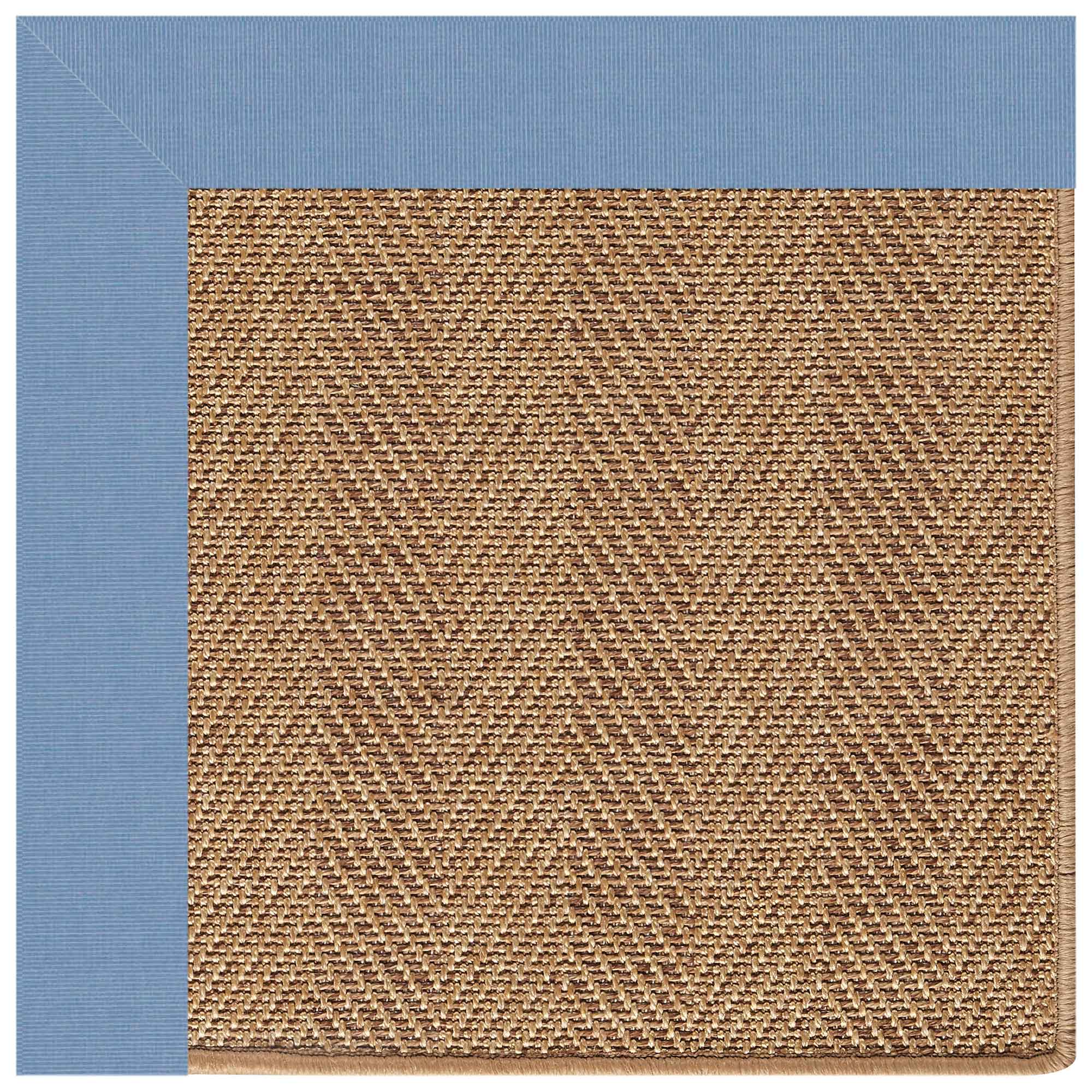 Islamorada-Herringbone Canvas Air Blue Indoor/Outdoor Bordere Rectangle image