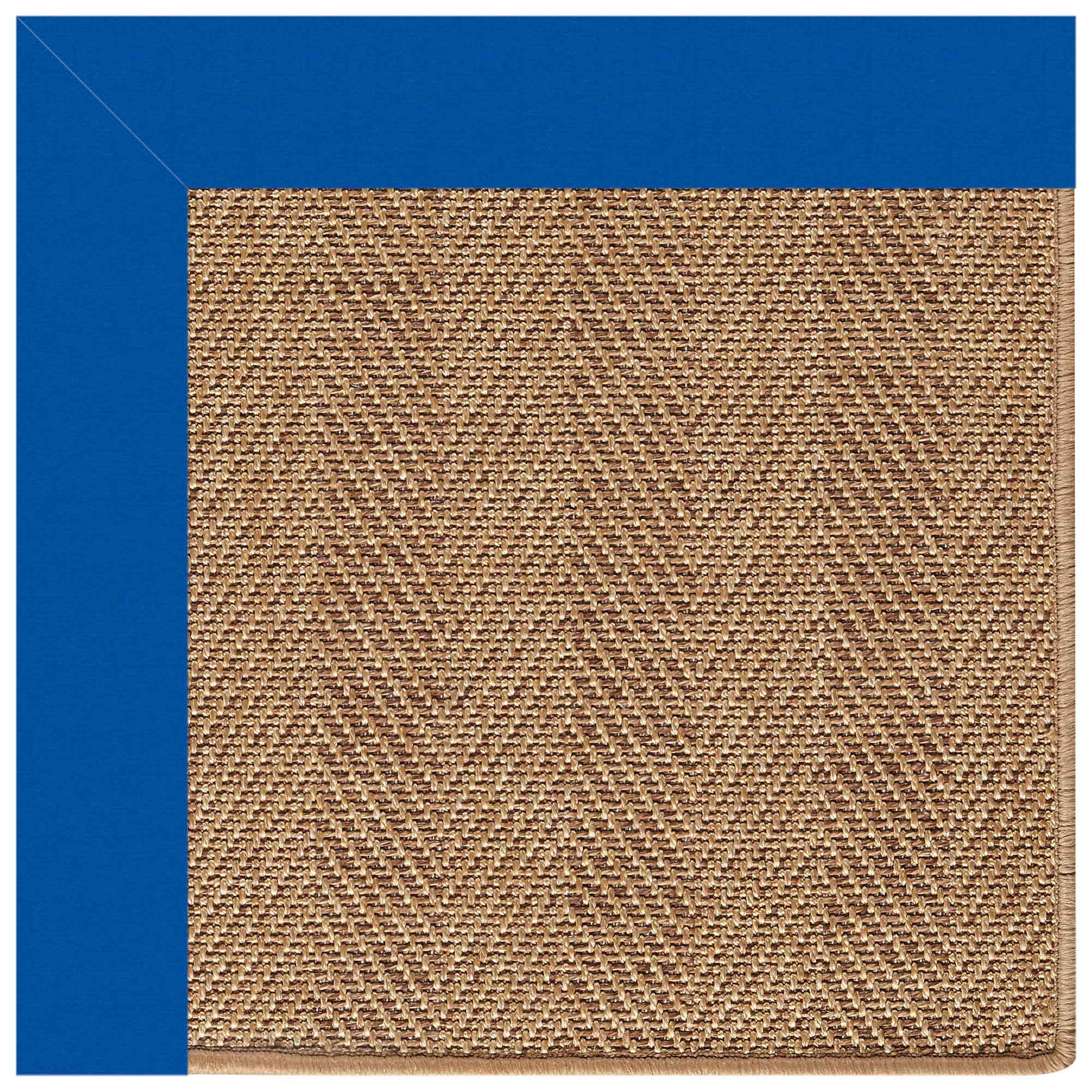 Islamorada-Herringbone Canvas Pacific Blue Indoor/Outdoor Bordere Rectangle image