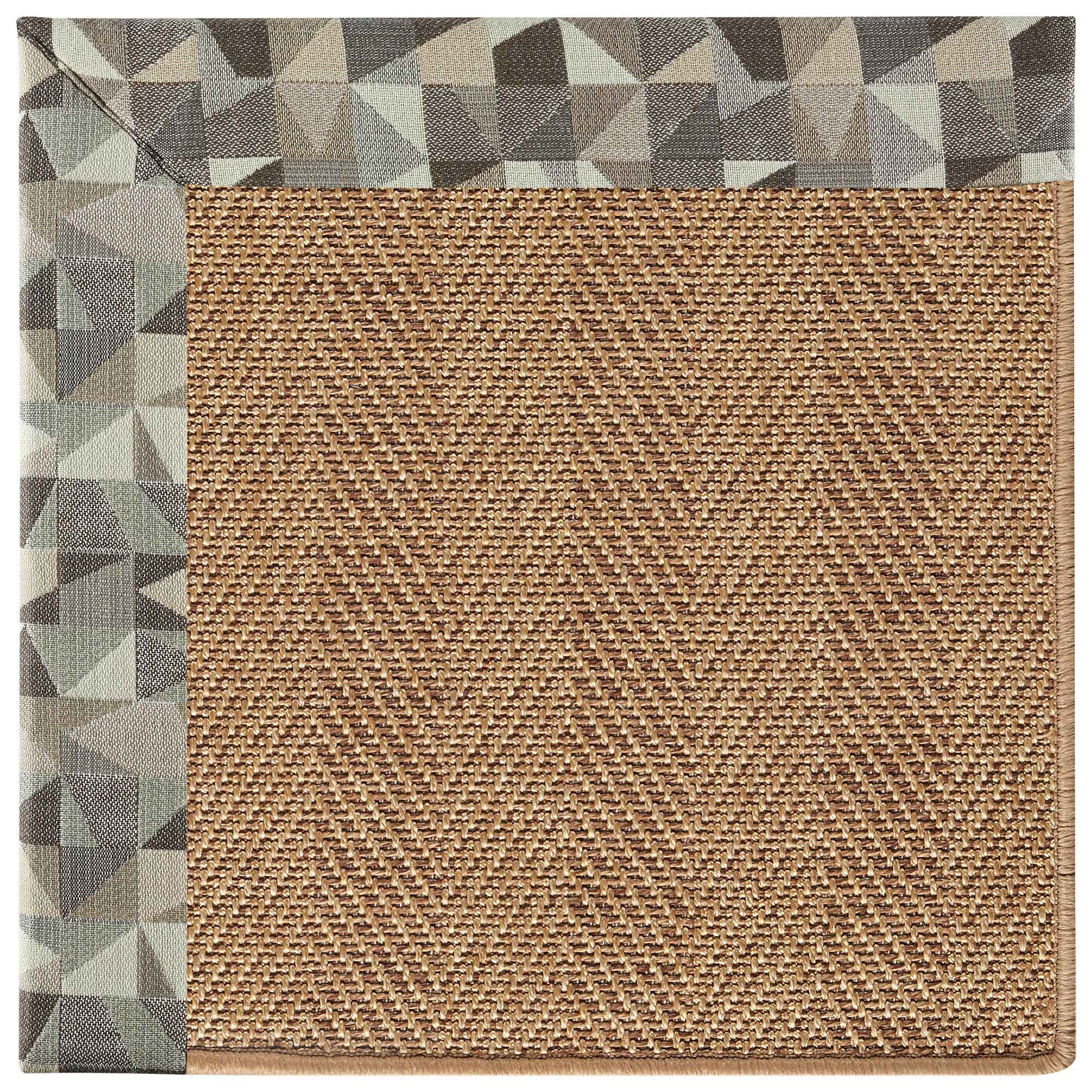 Islamorada-Herringbone Geo Bronze Indoor/Outdoor Bordere Rectangle image