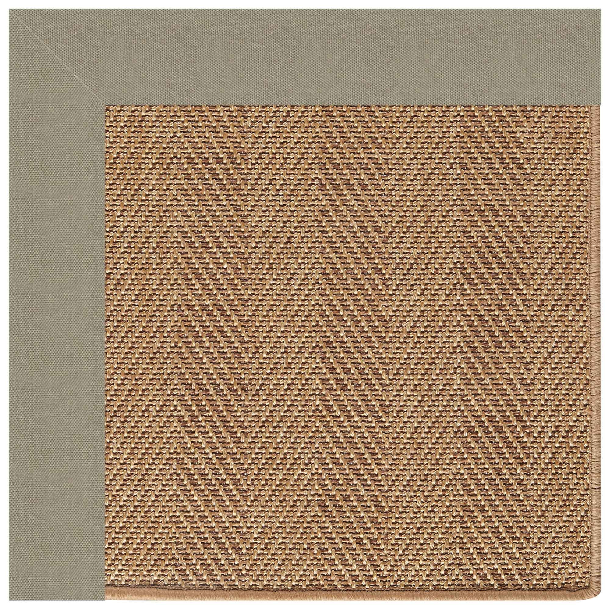 Islamorada-Herringbone Canvas Taupe Indoor/Outdoor Bordere Rectangle image