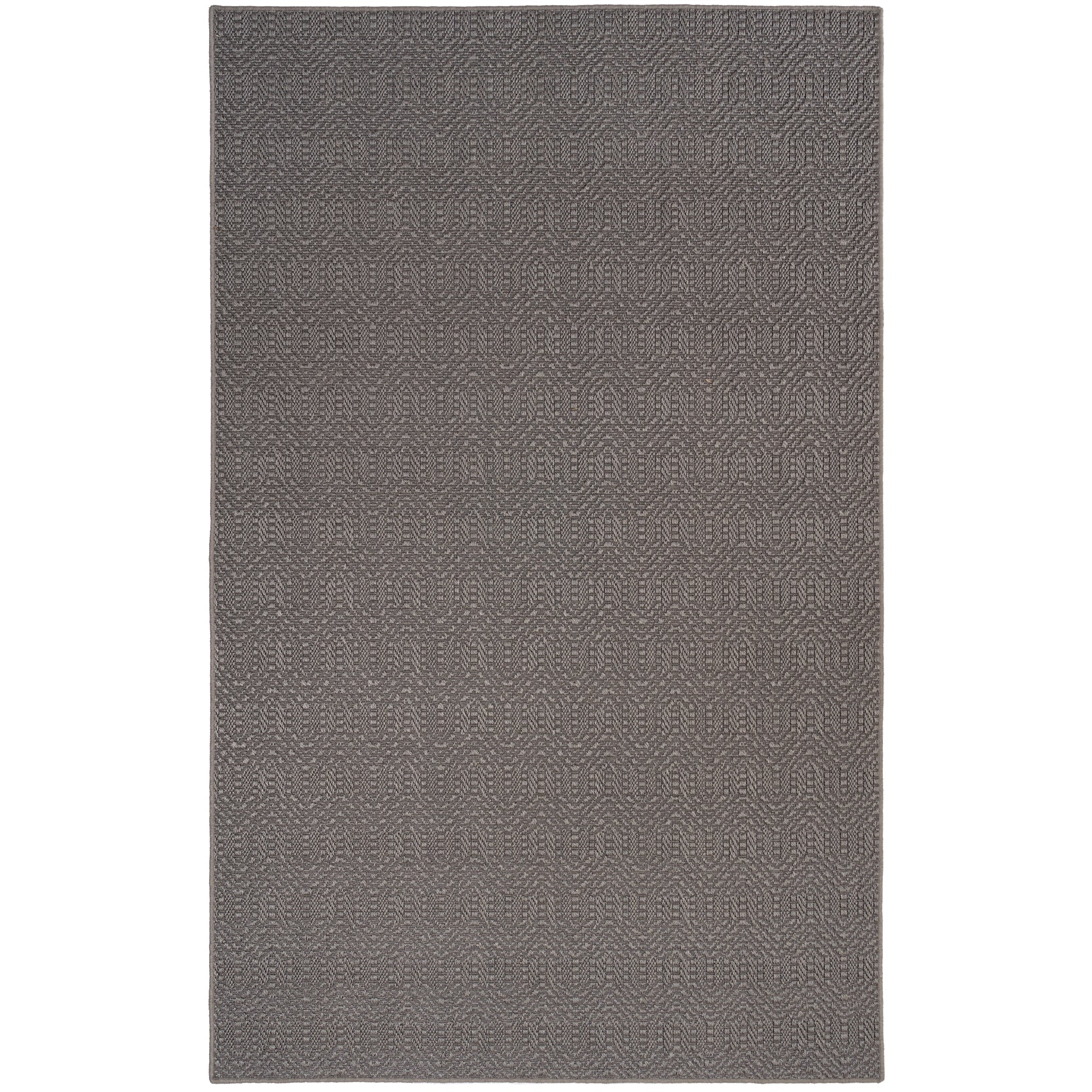 Anton Graphite Machine Woven Rug Rectangle image