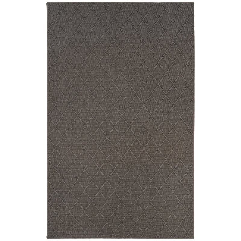 Hugo Graphite Machine Woven Rug Rectangle SiloR image