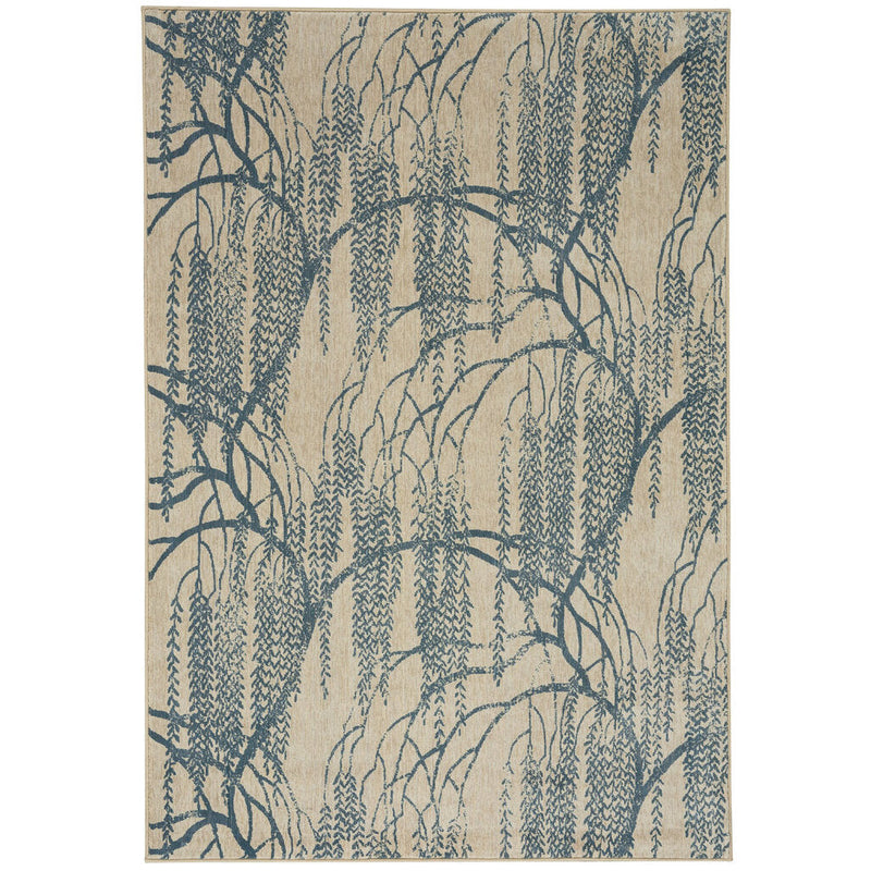 Willow Azul Machine Woven Rug Rectangle SiloR image