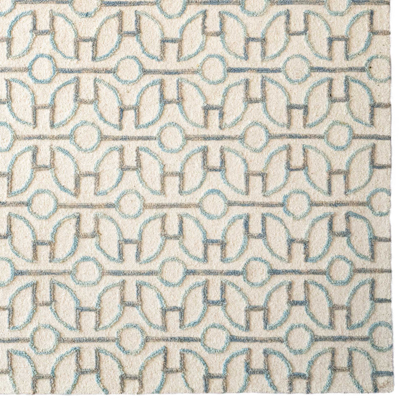 Pulse Mineral Cream Hand Tufted Rug Rectangle Corner image