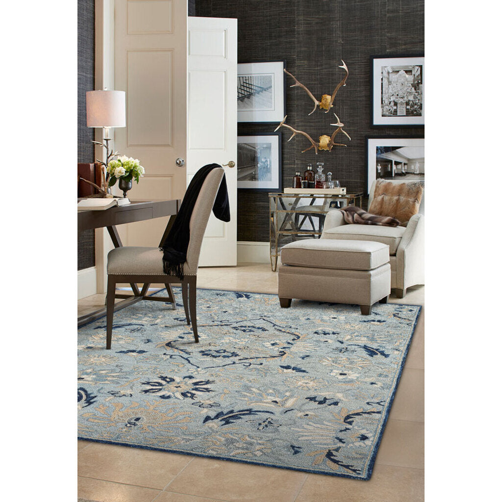 Avanti-Eleanor Ice Blue Hand Tufted Rug Rectangle image